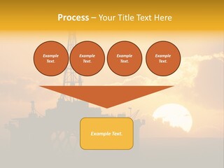 Sunset Oilrig Offshore PowerPoint Template