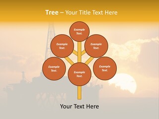 Sunset Oilrig Offshore PowerPoint Template