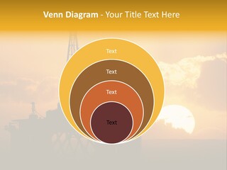 Sunset Oilrig Offshore PowerPoint Template