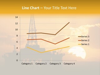 Sunset Oilrig Offshore PowerPoint Template
