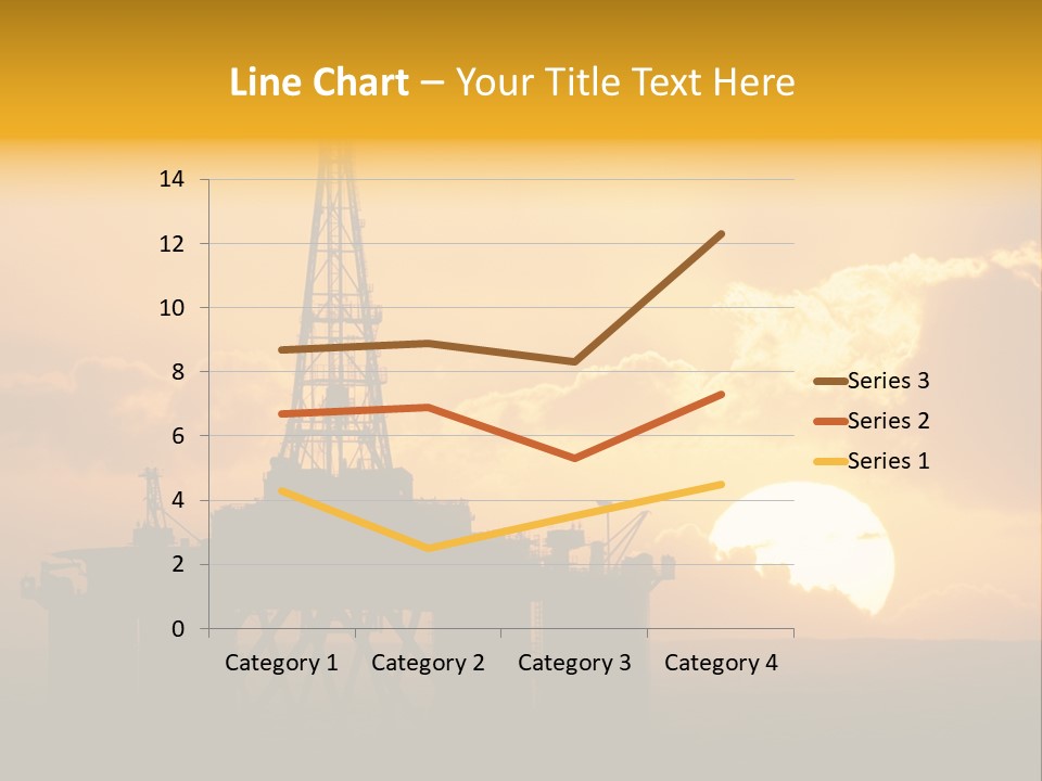 Sunset Oilrig Offshore PowerPoint Template
