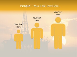 Sunset Oilrig Offshore PowerPoint Template