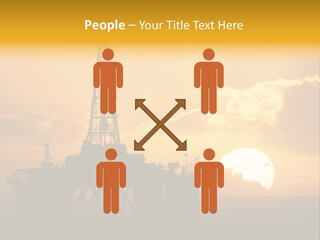 Sunset Oilrig Offshore PowerPoint Template