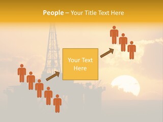 Sunset Oilrig Offshore PowerPoint Template