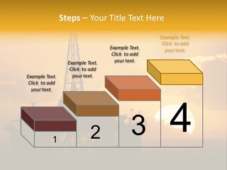 Sunset Oilrig Offshore PowerPoint Template