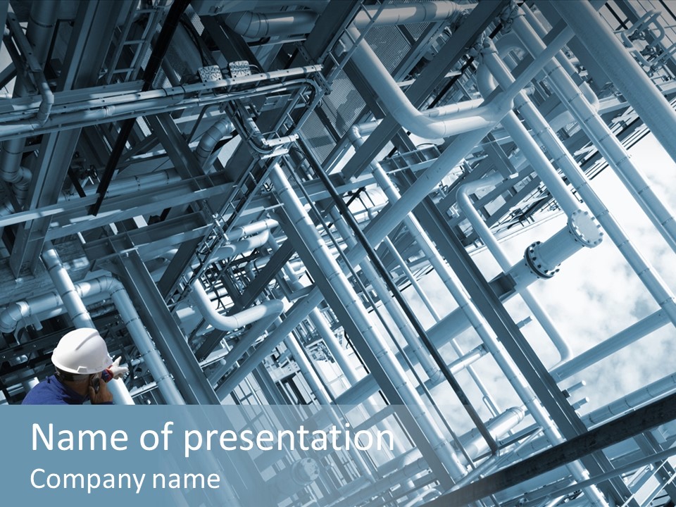 Pipelines Distillery Factory PowerPoint Template