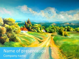 Village Season Painter PowerPoint Template