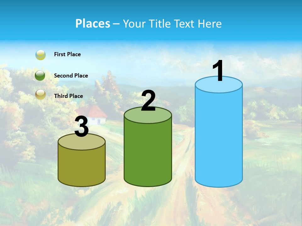 Village Season Painter PowerPoint Template