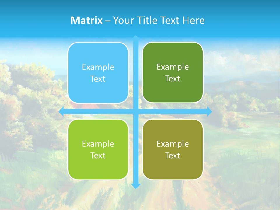 Village Season Painter PowerPoint Template