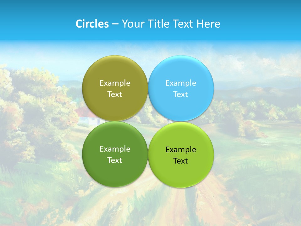 Village Season Painter PowerPoint Template