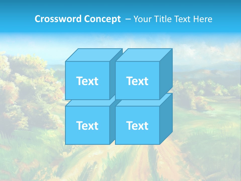 Village Season Painter PowerPoint Template