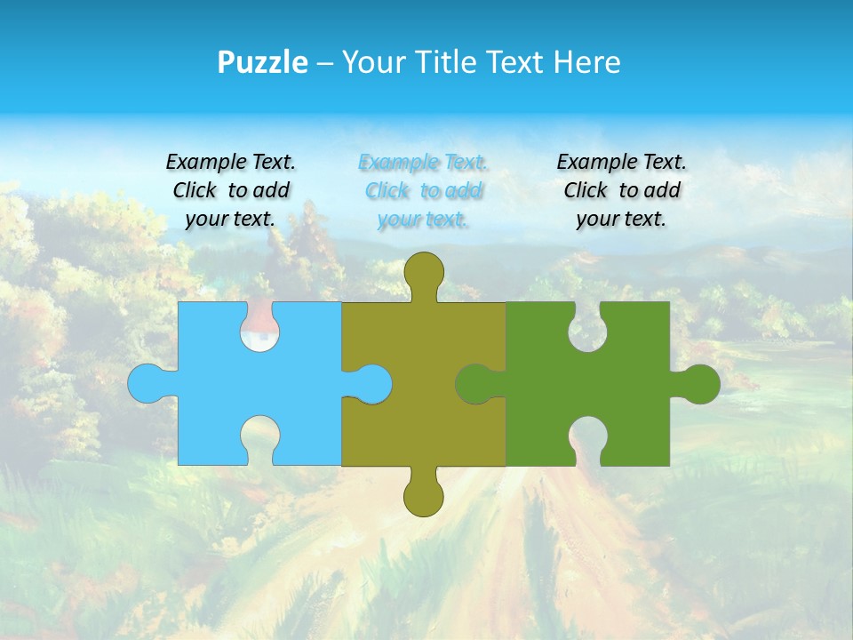 Village Season Painter PowerPoint Template