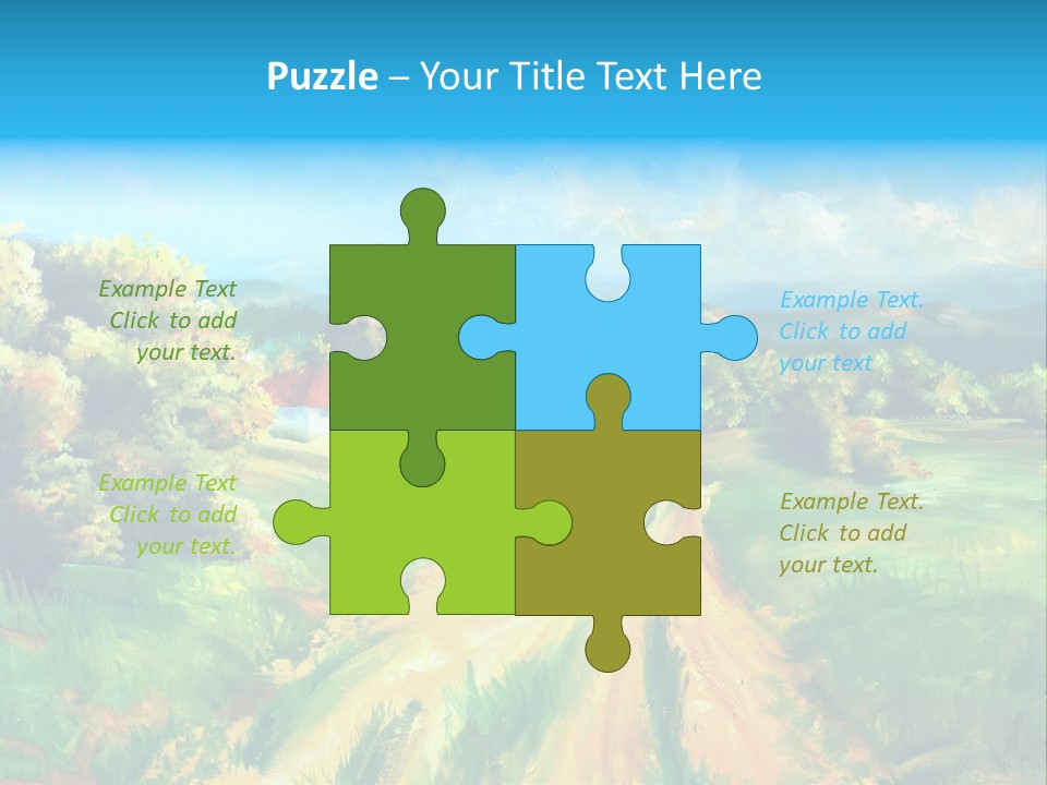 Village Season Painter PowerPoint Template