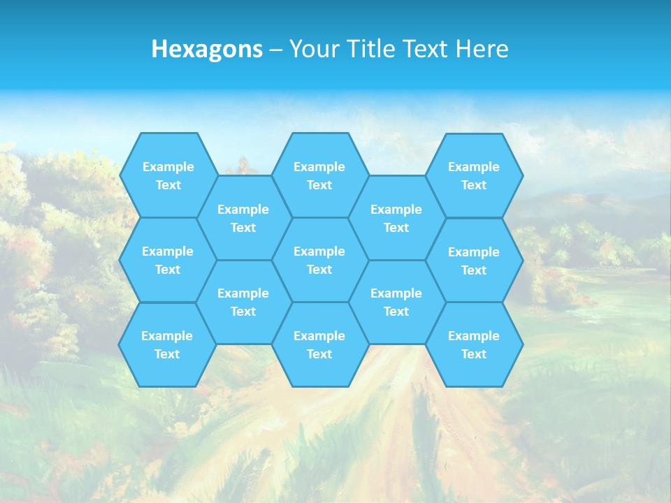 Village Season Painter PowerPoint Template