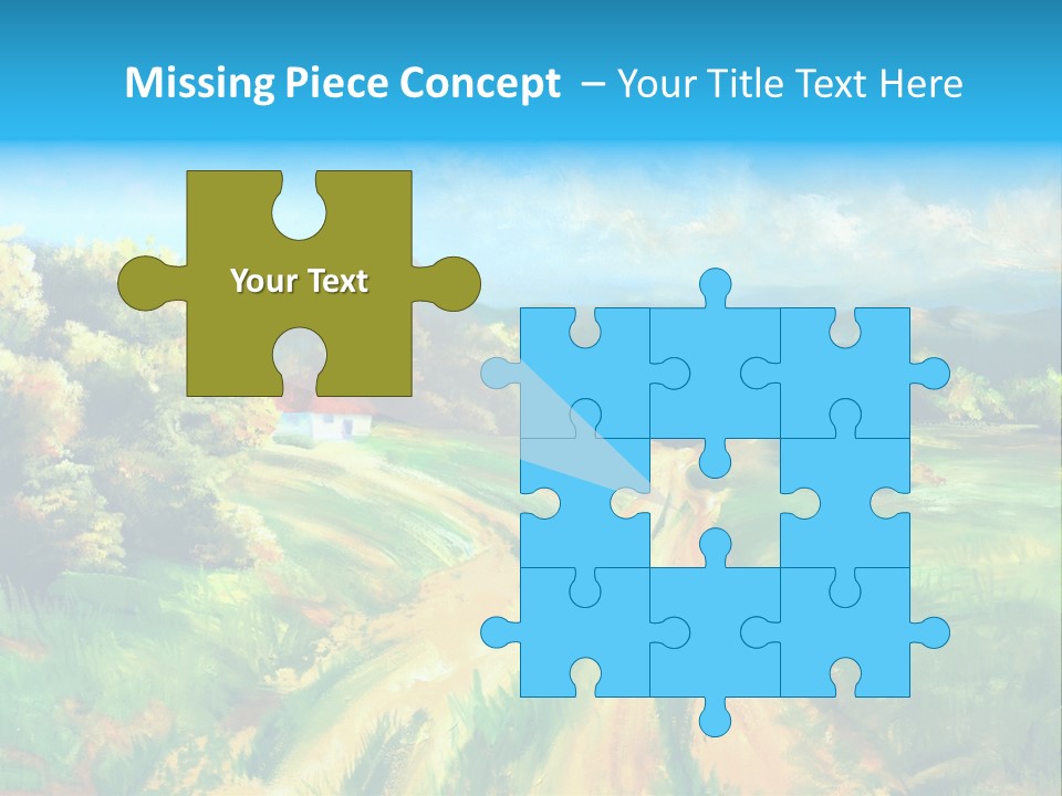 Village Season Painter PowerPoint Template