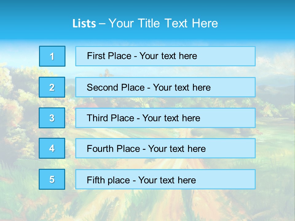 Village Season Painter PowerPoint Template