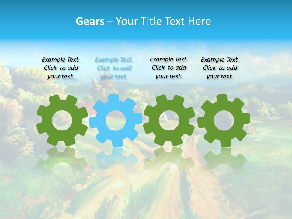 Village Season Painter PowerPoint Template