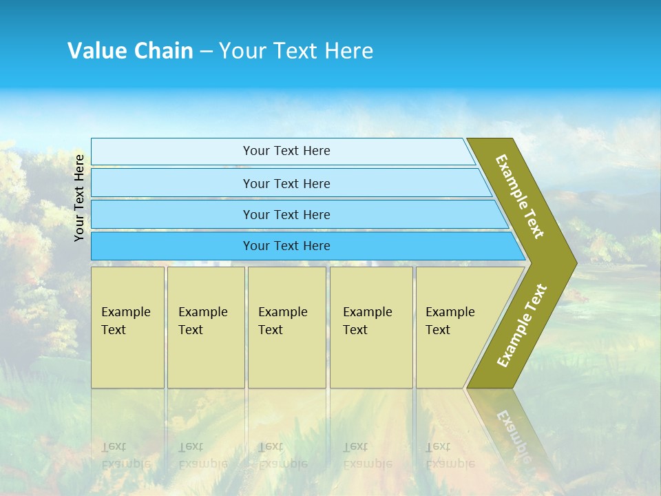 Village Season Painter PowerPoint Template