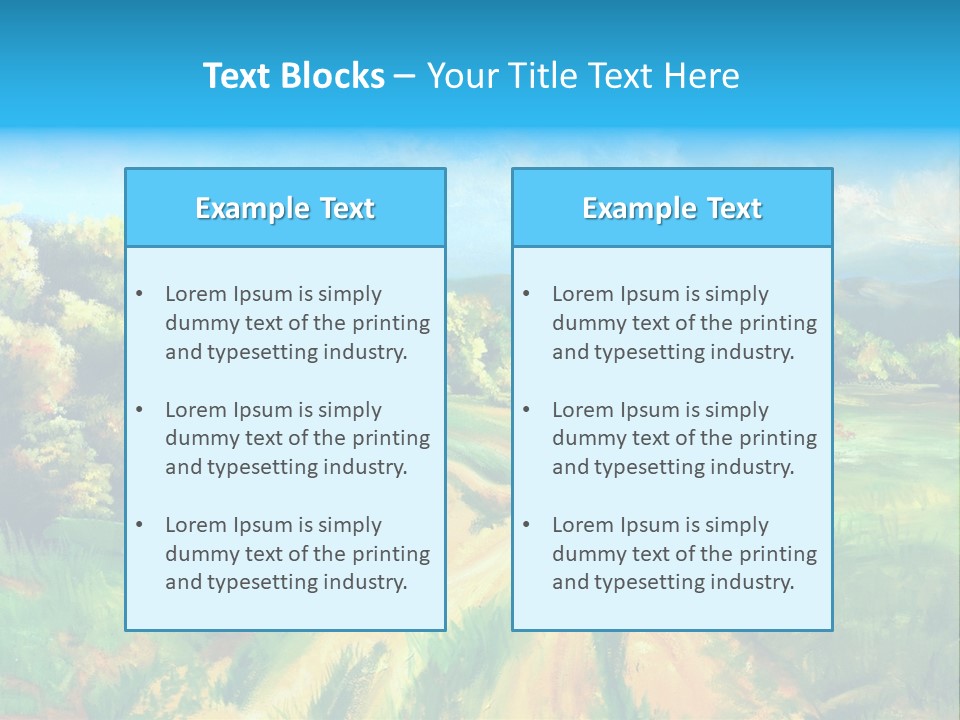 Village Season Painter PowerPoint Template
