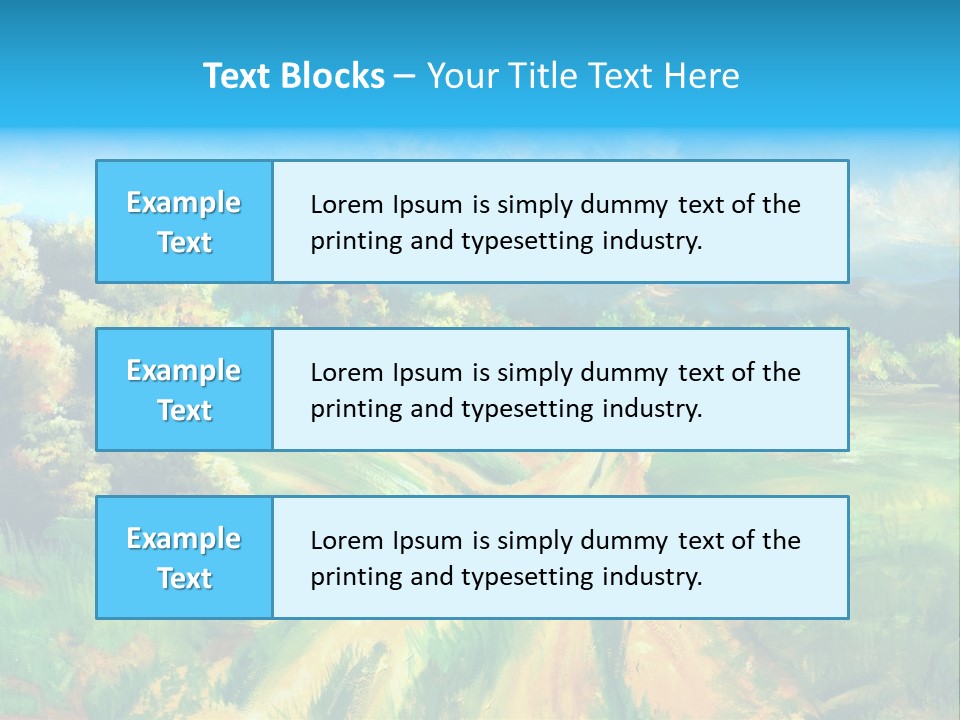 Village Season Painter PowerPoint Template