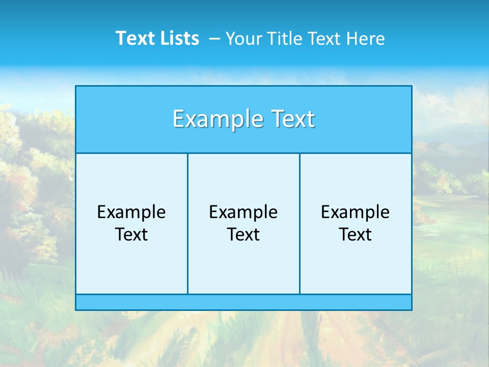 Village Season Painter PowerPoint Template