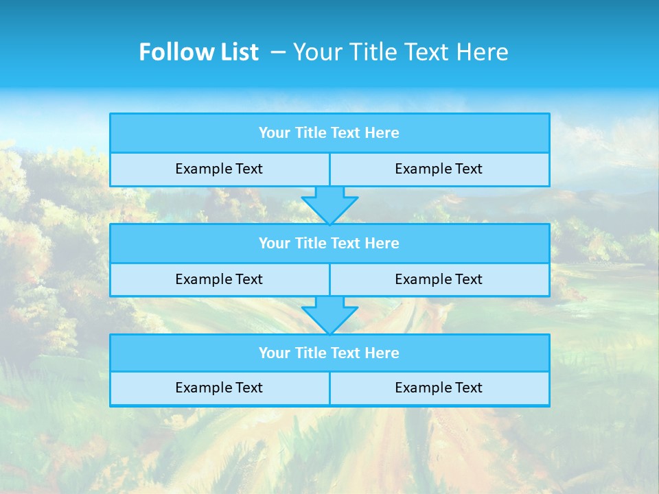 Village Season Painter PowerPoint Template