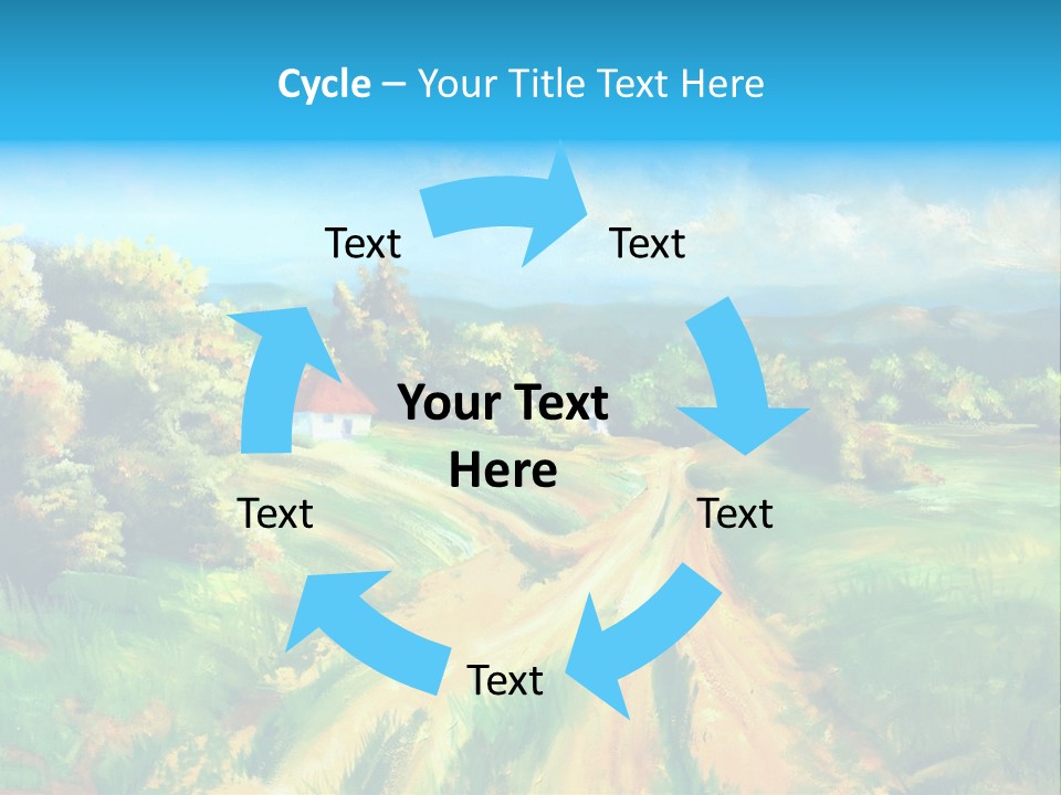 Village Season Painter PowerPoint Template