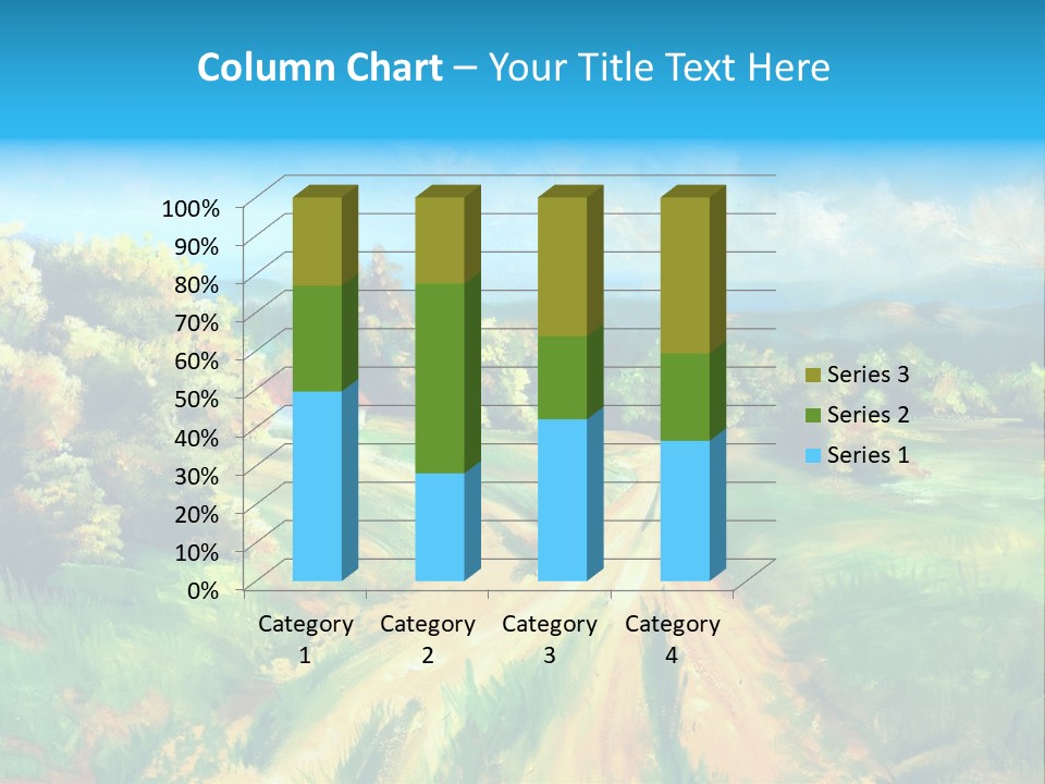 Village Season Painter PowerPoint Template