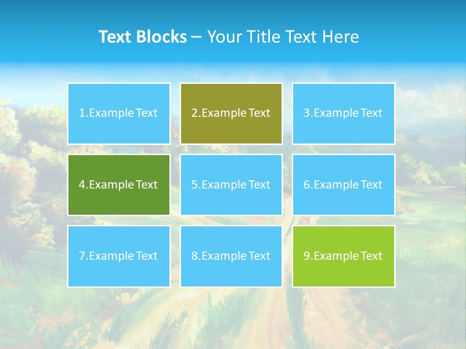Village Season Painter PowerPoint Template