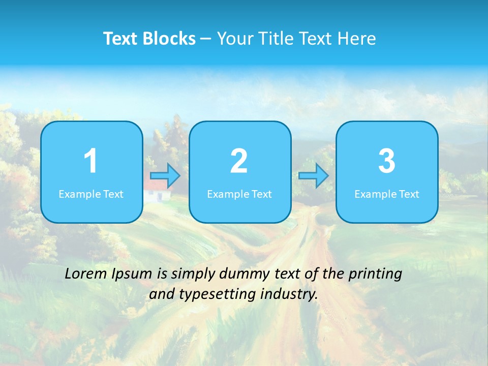 Village Season Painter PowerPoint Template