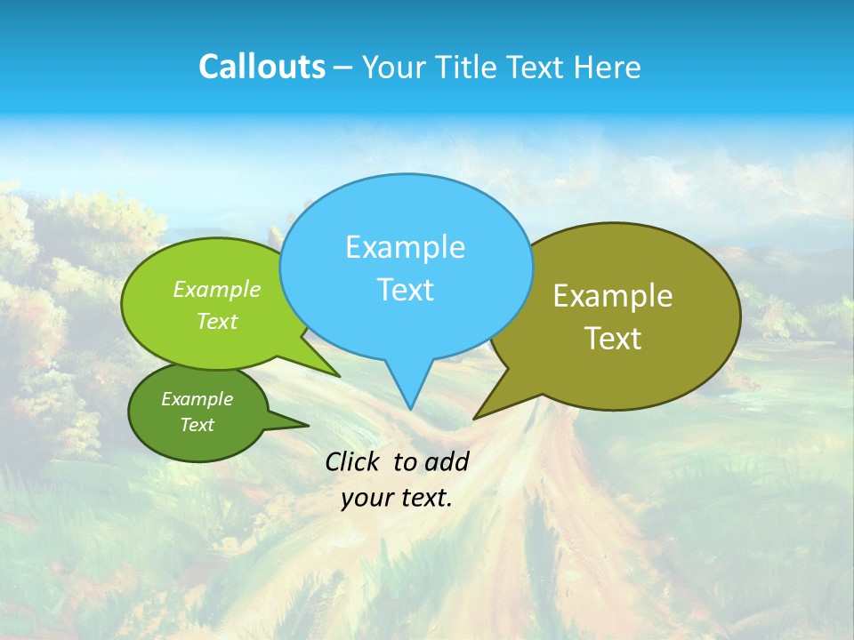 Village Season Painter PowerPoint Template