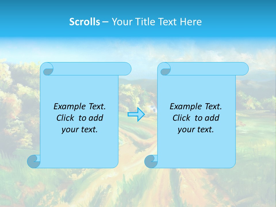 Village Season Painter PowerPoint Template
