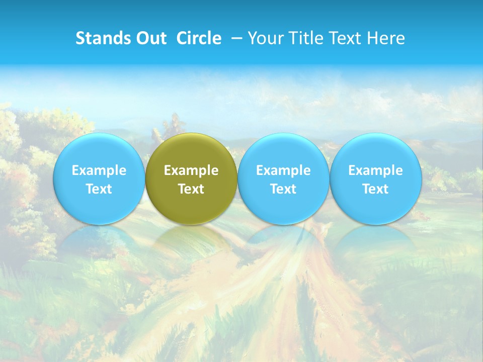 Village Season Painter PowerPoint Template