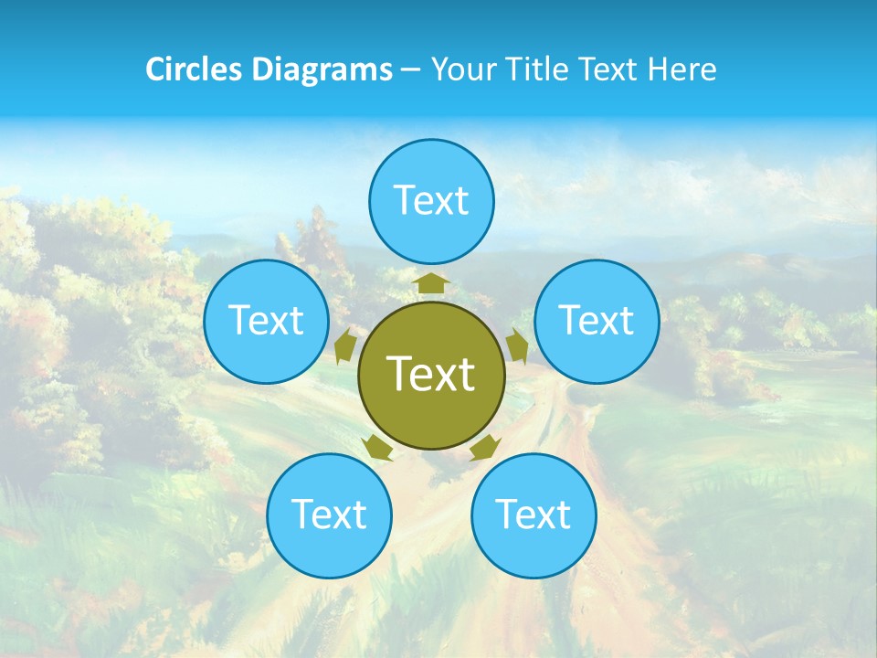 Village Season Painter PowerPoint Template