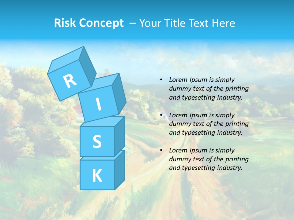 Village Season Painter PowerPoint Template