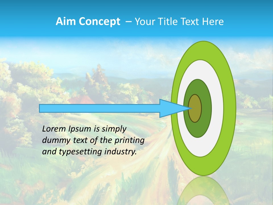 Village Season Painter PowerPoint Template