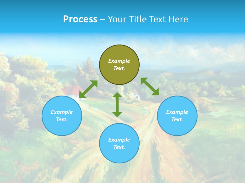 Village Season Painter PowerPoint Template
