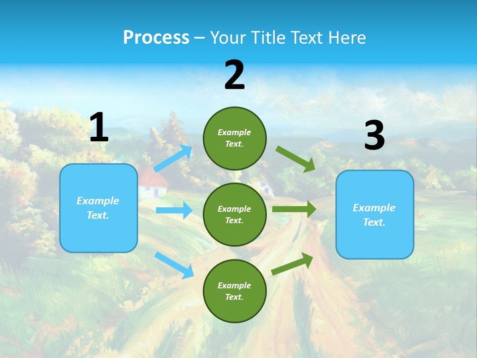 Village Season Painter PowerPoint Template