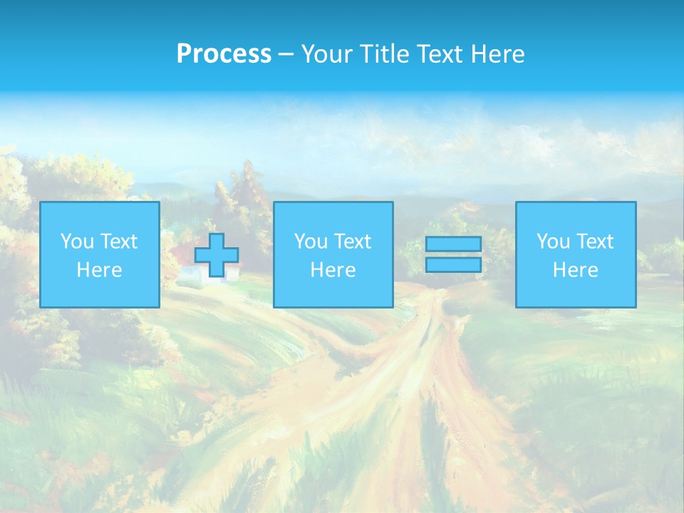 Village Season Painter PowerPoint Template