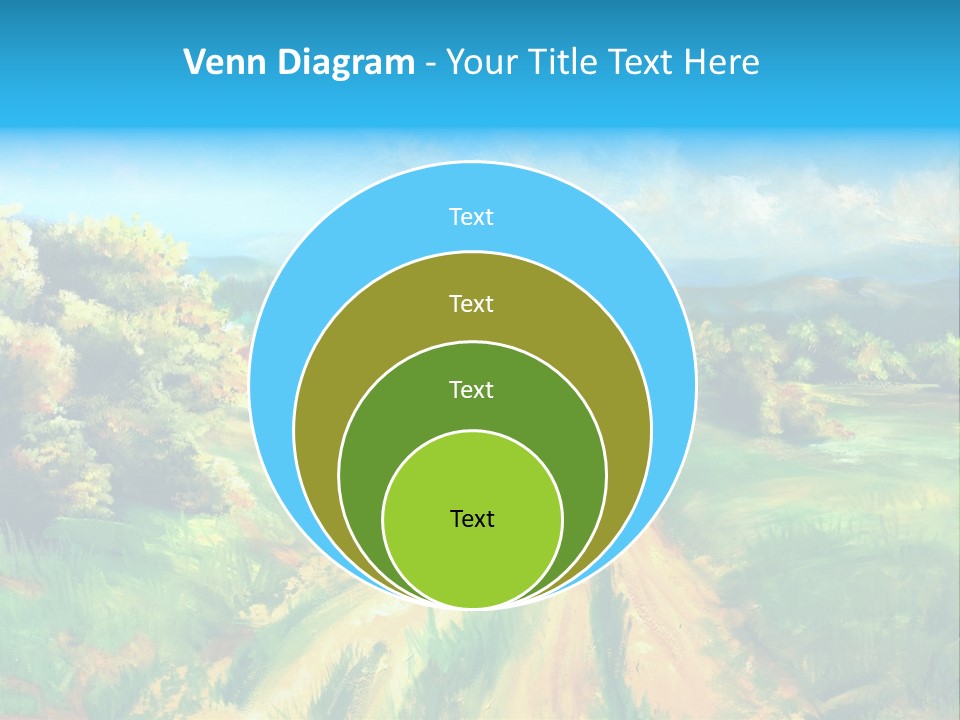Village Season Painter PowerPoint Template