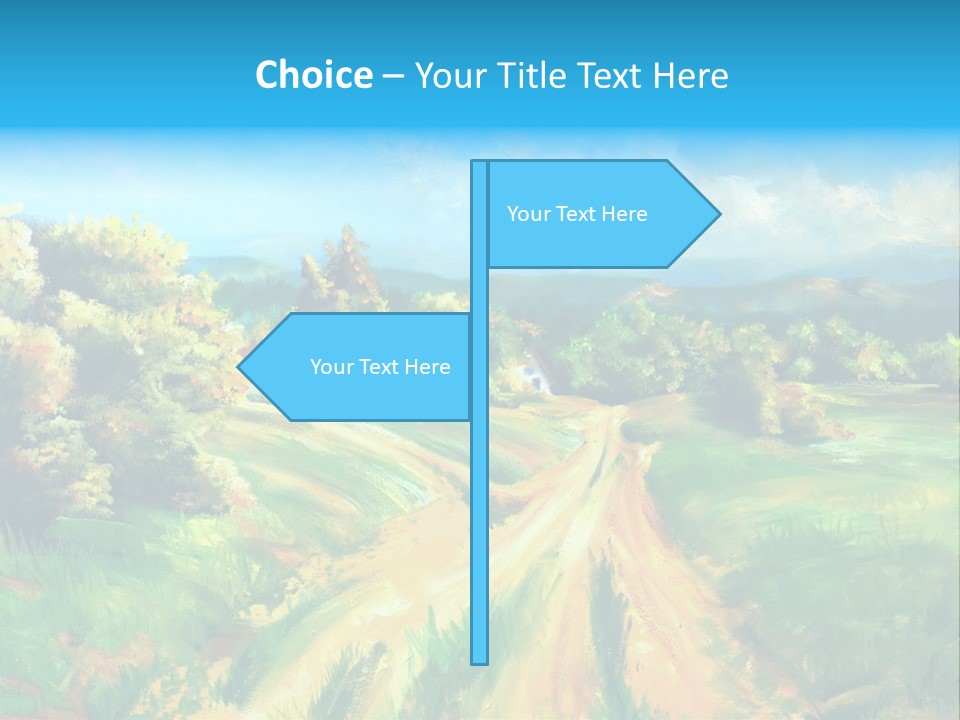 Village Season Painter PowerPoint Template