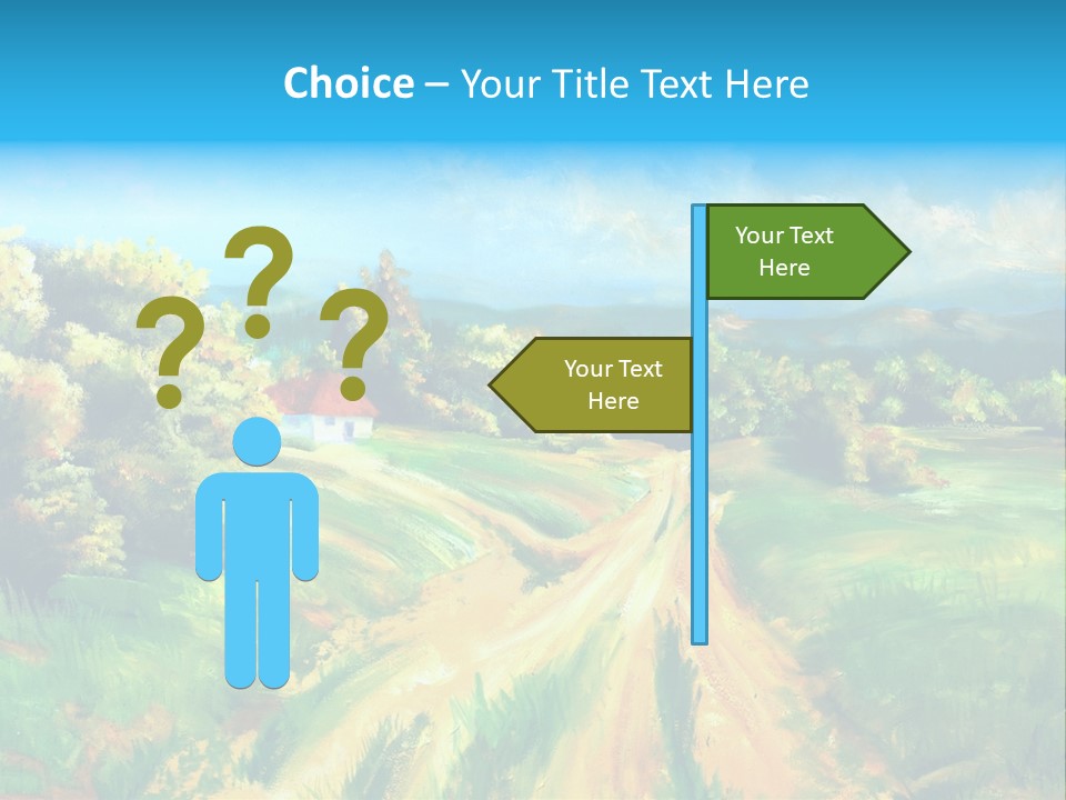 Village Season Painter PowerPoint Template