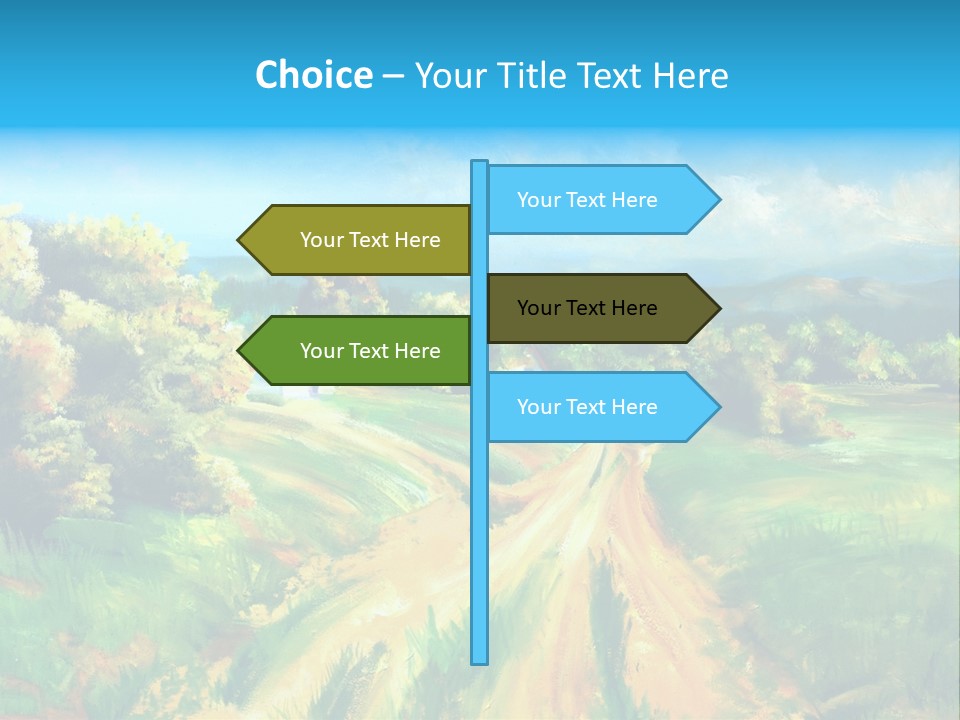 Village Season Painter PowerPoint Template