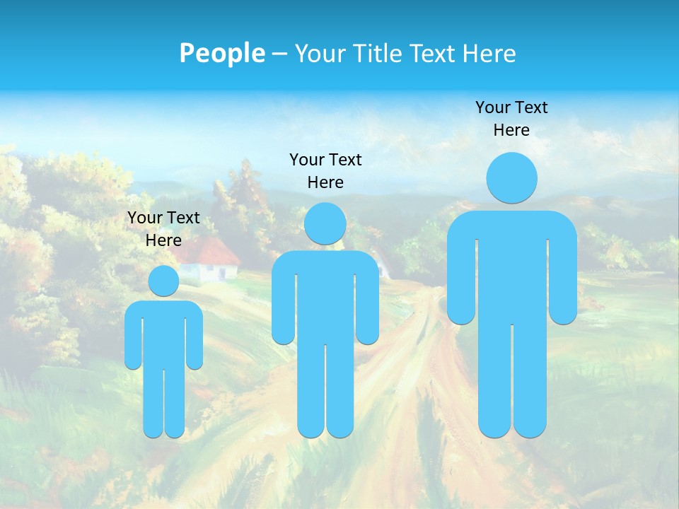 Village Season Painter PowerPoint Template