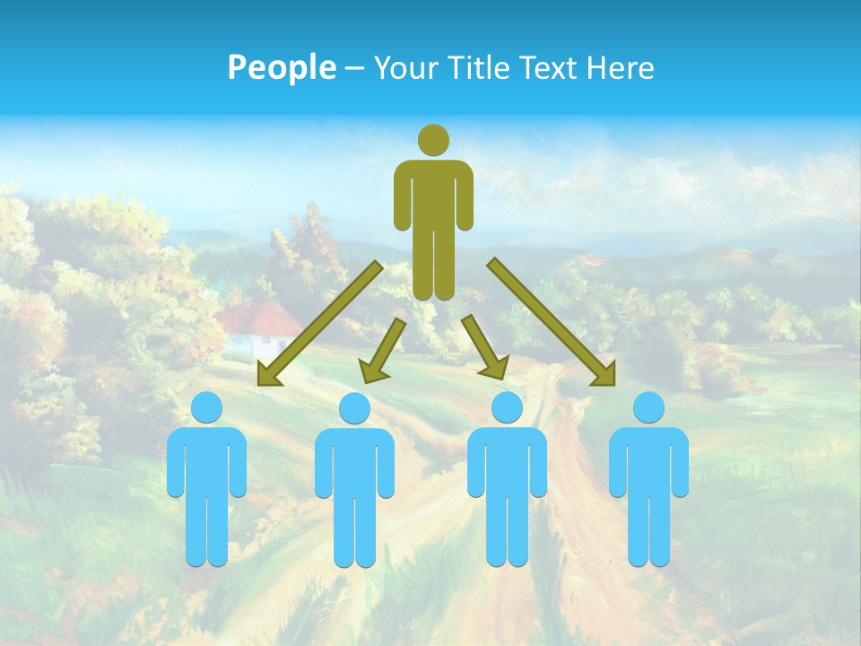 Village Season Painter PowerPoint Template