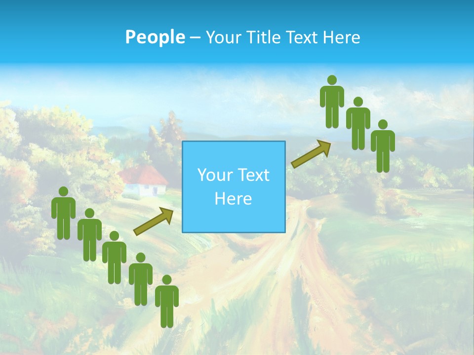 Village Season Painter PowerPoint Template