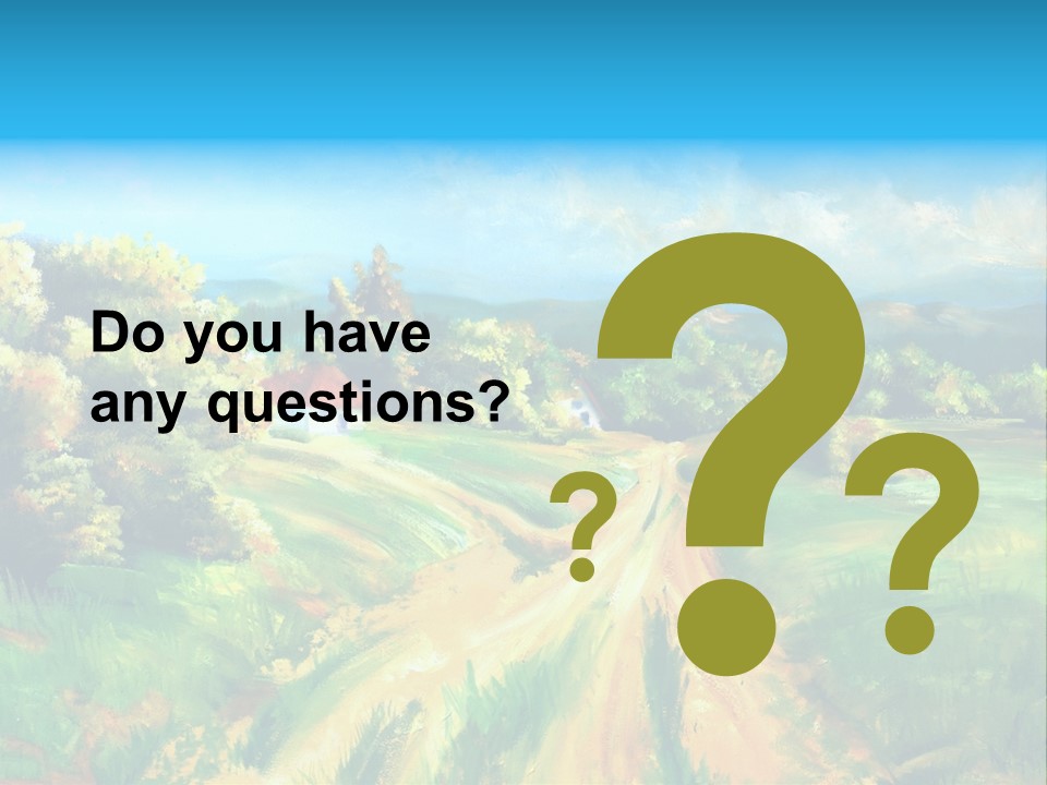 Village Season Painter PowerPoint Template