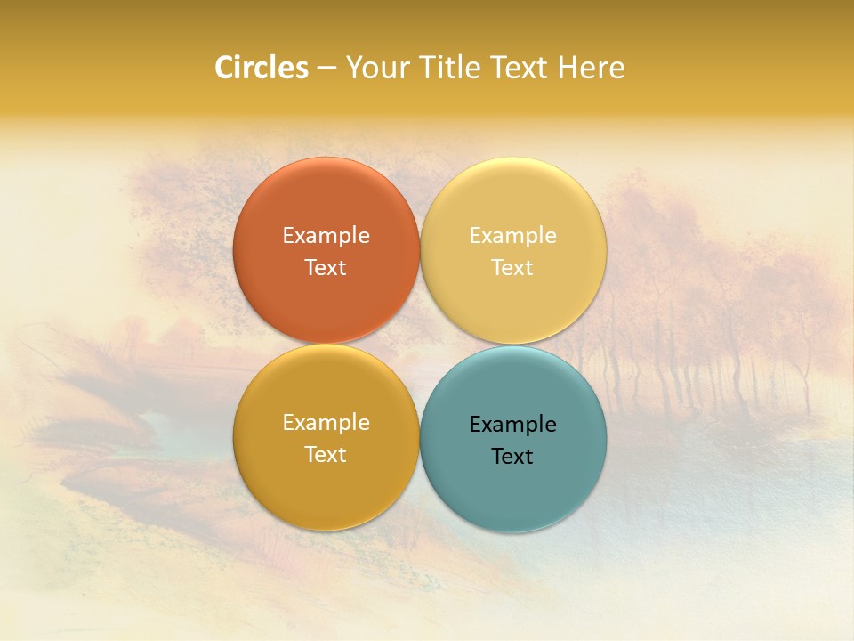 Forest Drawing Landscapes PowerPoint Template