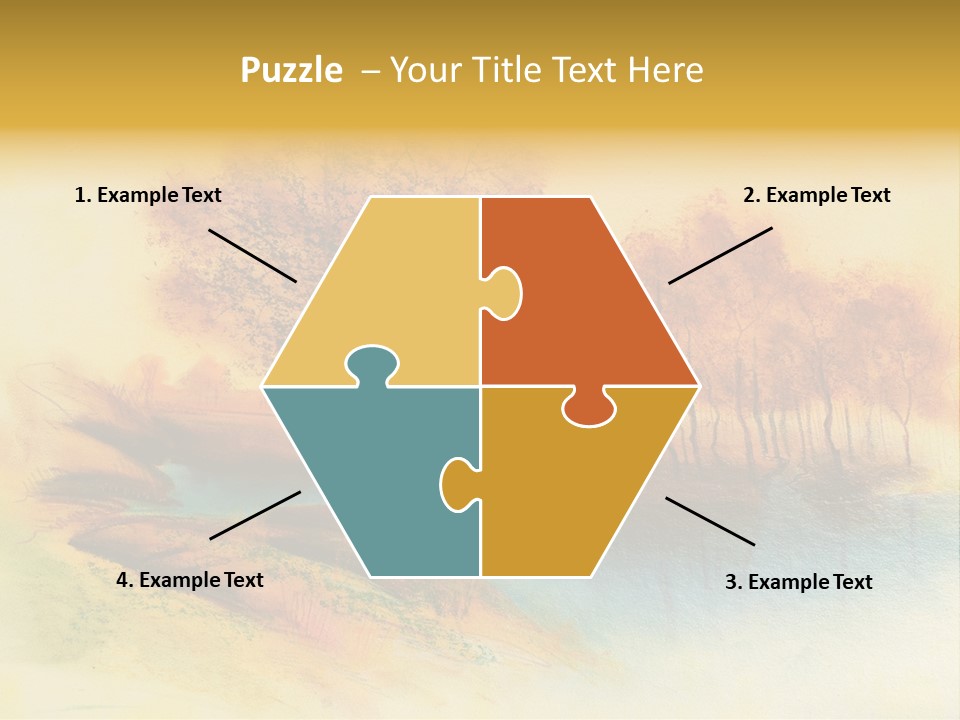Forest Drawing Landscapes PowerPoint Template