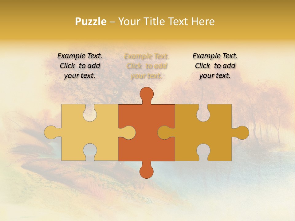 Forest Drawing Landscapes PowerPoint Template